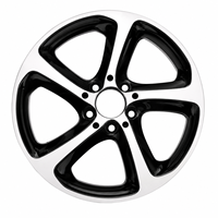 Jantes en alliage d'aluminium AL de haute qualité 18 pouces 5x112, design multi-rayons en maille, noir brillant, vente flash pour Mercedes Benz