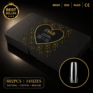 Punte per <span class=keywords><strong>Unghie</strong></span> in <span class=keywords><strong>Gel</strong></span> Trasparente Senza HEMA, 14 Misure, Naturali/Scolpite, Lunghezza Media, Forma Quadrata, Copertura Completa, Produzione OEM Personalizzata, Vendita all'Ingrosso - Product Image 1
