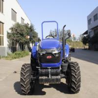 Tracteur agricole 4x4 automatique 75 CV avec cabine de luxe, boîte de vitesses conforme aux normes européennes, certifié COC, longue durée de vie, moteur et pompe pour usage agricole