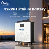 Batterie LiFePO4 murale de marque haut de gamme A+ Cells 32,15 kWh 51,2 V avec fonction WiFi, communication CAN RS485, batterie de stockage solaire