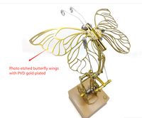 Kits de Construcción de Modelos Metálicos de Mariposas Dinámicas 3D Mecánicas para Armar