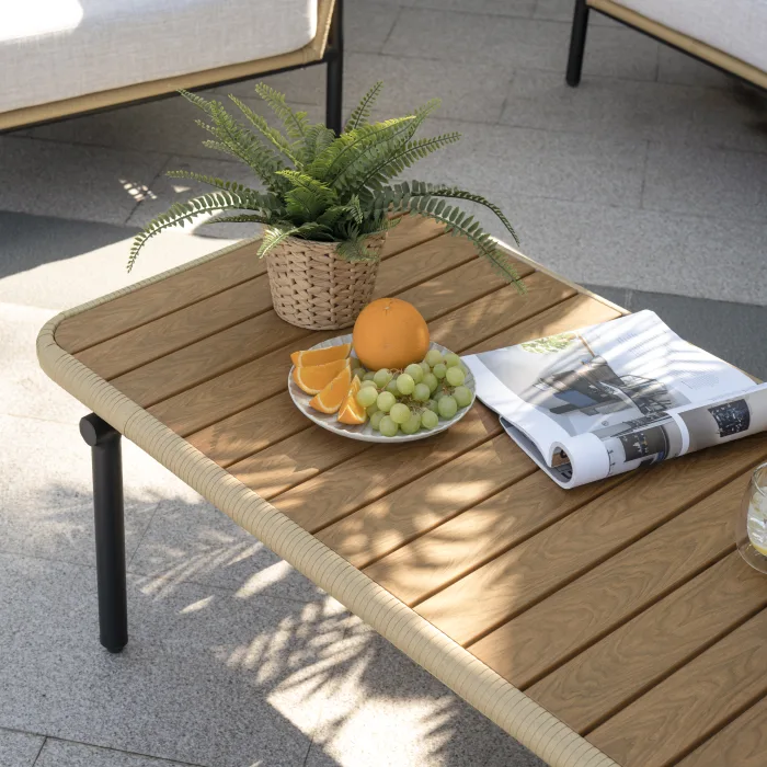 Sigma Modern Luxury Outside Design Garden Balcony Patio Indoor Set Furniture Rectangle Centre Coffee Table