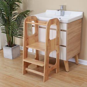 Taburete Anfo para niños, taburete de madera maciza para bebé, torre de aprendizaje Montessori ajustable para lavado de manos, modelo de escalera - Product Image 5