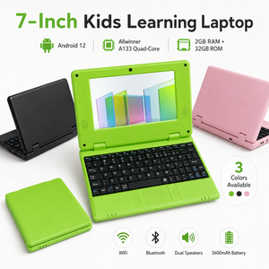 Mini-<span class=keywords><strong>ordinateur</strong></span> <span class=keywords><strong>portable</strong></span> OEM 7 pouces Android 12.0 A133 Quad Core 2 Go de RAM 32 Go de ROM, clavier anglais pour l'éducation des enfants - Product Image 2
