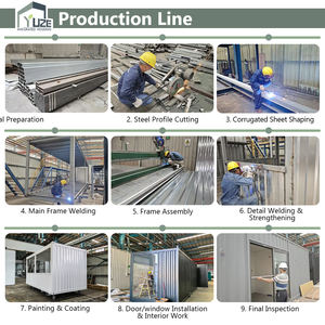 Maison Conteneur Moderne Personnalisée Cadre en Acier Coloré Villa Modulaire avec Terrasse pour Vivre en Plein Air - Product Image 6