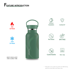 Botella Térmica Infantil Personalizada de Acero Inoxidable de 12oz con Múltiples Tapas, Taza Aislada al Vacío, <span class=keywords><strong>Precio</strong></span> de Fábrica, Libre de BPA, Ecológica, OEM, ODM - Product Image 5