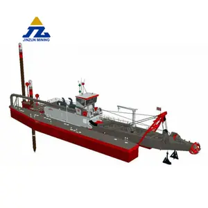 China river lake 8 inch sand cutter suction dredger boat sand dredging river cleaning machine equipment for sale