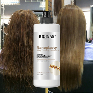 Traitement capillaire lissant à la kératine brésilienne Nano Protein de Riginas Wholesale pour <span class=keywords><strong>cheveux</strong></span> abîmés - Product Image 4