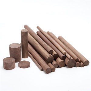 Varillas redondas de <span class=keywords><strong>madera</strong></span> de nogal negro, varillas de <span class=keywords><strong>madera</strong></span> maciza personalizadas, diferentes tamaños - Product Image 6
