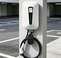 Borne de recharge murale pour VE T8 7kW 32A, intelligente, solaire, WiFi, IP55, station domestique, nouvelle norme européenne CQC CE TUV