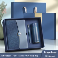 Vente en gros de thermos pour boissons chaudes avec couvercle pour carnet en cuir véritable avec stylo et boîte à bouteilles souvenir