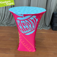 Nappe de table ronde pour salon professionnel, 80x110cm