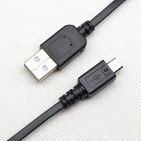 Kabel USB mikro datar USB a ke Micro USB kabel pengisi daya Data datar