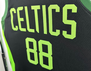 قميص كرة السلة الجديد لعام 2025، رقم 0 تاتوم، 4 هوليداي، 7 براون، 8 بورزينجي، 11 إيرفينغ، 88 كويا، مطبوع بتصميم مدينة بوسطن باللون الأسود، يقبل التخصيص - Product Image 6