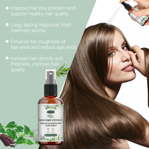 Aceite de semilla de ricino orgánico, extracto de romero, spray para el cabello, fortalece las raíces, reduce la pérdida de cabello, reparación del cabello - Product Image 3