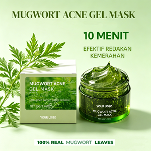 Mascarilla <span class=keywords><strong>de</strong></span> Hidrogel <span class=keywords><strong>de</strong></span> Artemisia <span class=keywords><strong>de</strong></span> Marca Privada, Calmante, Anti-Acné, Exfoliante Suave, Limpieza Profunda, Venta al por Mayor OEM - Product Image 1