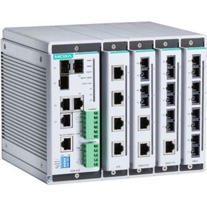 Commutateur Ethernet modulaire Moxa EDS-619, 8 ports, commutateur d'entreprise géré industriel - Product Image 1
