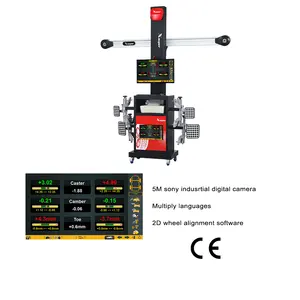 Máquina de alineación de neumáticos para vehículos recreativos, software de alineación de ruedas 2D, nuevo diseño