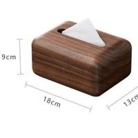 Boîte à mouchoirs en bois de noyer noir de style japonais créatif porte-serviettes Design moderne de luxe pour la maison cuisine bureau salon
