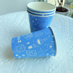 1000 Uds. Vasos de papel de pared doble desechables impermeables ecológicos personalizados de 12oz con logotipo personalizado para cafetería de oficina de empresa - Product Image 1