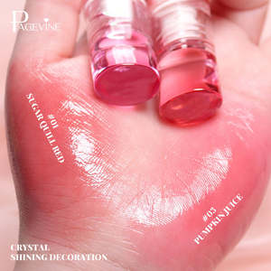 Teinte à lèvres vegan longue tenue brillante avec logo personnalisé, gloss à lèvres de haute qualité avec effet pailleté, maquillage en gel transparent - Product Image 2