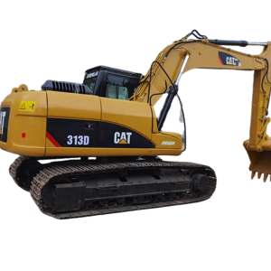 Mini máquina de construcción de movimiento de tierra para excavadora sobre orugas Caterpillar 313D usada con componentes de bomba de núcleo de motor CAT - Product Image 1