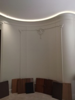 Meilleur prix Panneaux en fibre de bois Décoration murale Panneau acoustique à lattes en bois insonorisé pour intérieur