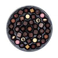 Vente en gros de chocolats recyclés avec logo imprimé boîtes rondes emballage cadeau de luxe personnalisé boîte tube en papier chocolat