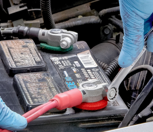 Kit de réparation des bornes de batterie de voiture, remplacement des pinces positives/négatives avec écrous de blocage - Product Image 2