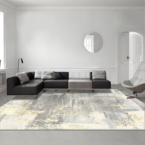 Alfombra Abstracta Estilo Wabi Sabi, Rectangular, Imitación de Cachemira, Antideslizante, para Uso Doméstico, Sala de Estar, Dormitorio, Entrada, Pasillo - Product Image 1