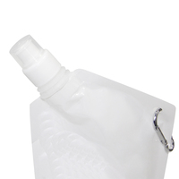 Sac debout en plastique réutilisable personnalisé savon liquide vaisselle détergent à lessive emballage coin pochettes blanches à bec