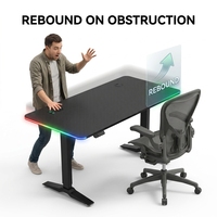 Table de jeu réglable AOR LY-S3D avec éclairage d'ambiance RGB, plateau en fibre de carbone silencieux de qualité E0, mobilier commercial, usine du Guangdong