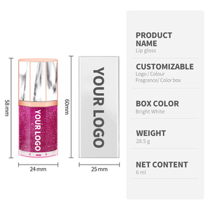 Tinted Glossy Flavored Organic Cruelty Free <strong>Cosmetics</strong> Gloss <strong>Manufacturer</strong> Oem Personalized Smooth Liquid Lip Gloss - Product Image 3