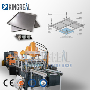 全自动高速铝吊顶瓷砖生产线600x600穿孔吊顶瓷砖制造机 - Product Image 4