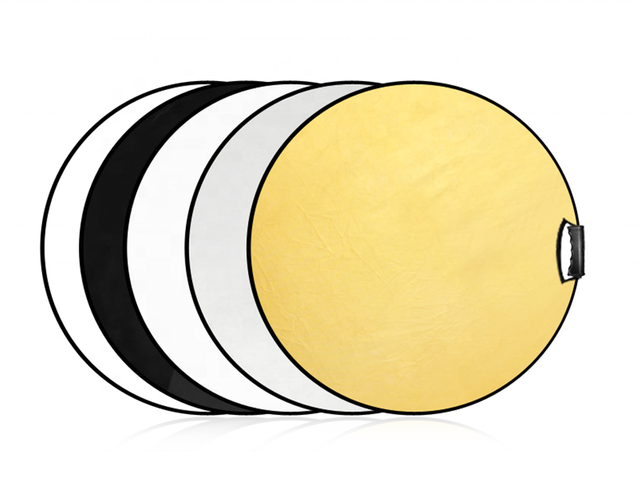 32" 80cm 5-in-1 Photography Studio Multi-Color Nylon Collapsible Light Reflector with Handle for Camera