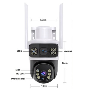 4MP Micro 4G LTE xách tay không dây 4G ngoài trời đầy đủ màu sắc PTZ aov máy ảnh - Product Image 3