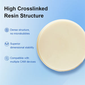 แผ่นอะคริลิคหลายชั้นสำหรับงานทันตกรรม98*20มม. แผ่นอะคริลิคสำหรับใช้ในช่องปาก - Product Image 2