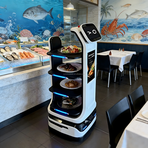 Vehículo Eléctrico de Comida, Robot de Entrega Móvil, Robots <span class=keywords><strong>Humanoides</strong></span> Inteligentes - Product Image 3