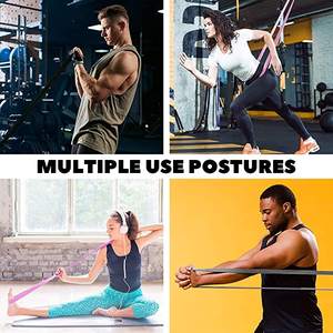 Set Van 4 Katoenen Stof Lange Weerstand Workout Bands Custom Logo Pull-Up Assistentie Oefenbanden - Product Image 6