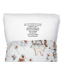 Oreiller de soin pour nouveau-né en bambou et élasthanne, personnalisable, petit et long, motif licorne ou ours, pour berceau, favorisant un sommeil de qualité