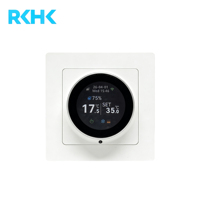 Termostato Inteligente RKHK de 16A para Calefacción por Suelo Radiante, Programable Diariamente, con Iconos Coloridos ℃   y ℉   Pantalla
