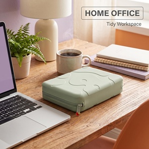 Estuche Organizador de Silicona Macaron, Portátil, Rígido, con Cierre, para Cables, Auriculares y Cosméticos - Product Image 2