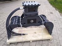 Grappin hydraulique monté sur excavatrice pour la manutention de pierres, de bois et de débris et le nettoyage des chantiers