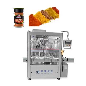 Automatic spices powder bottling filling and capping machine price powder auger filler