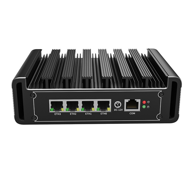 BKHD Fanless Firewall MINI PC G31 4*i226 2.5G Intel N100 N150 I3 N305 8 Cores DDR5 Soft Routing Pfsense Linux Cloud Computing