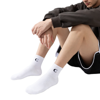 Nouvelles chaussettes de sport montantes de haute qualité pour jeunes, avec logo sur le revers, respirantes, en tricot Spandex/Nylon/Coton, épaisses, pour l'été, lot de 3