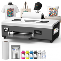 Pengiriman Gratis Printer DTF A4 21cm Printhead L800 Mesin Cetak Transfer DTF Mini untuk Pemula Kaos Custom Stok AS