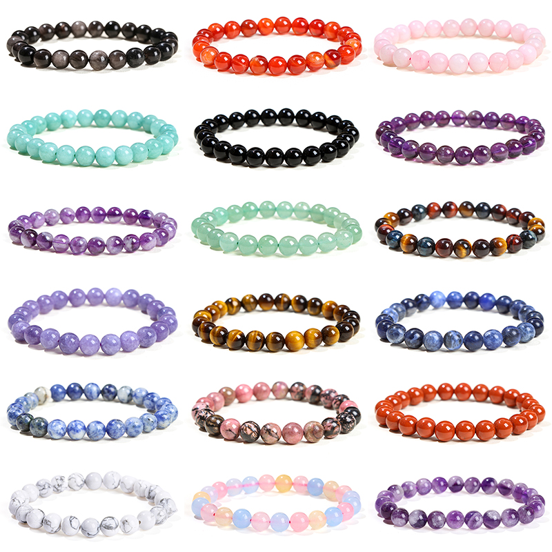 Jd Edelstenen Krachtige Chakra Edelsteen Energie Meditatie Fengshui Armband Sieraden Natuurlijke Yooperliet Kwarts Agaat Steen Kralen Armband