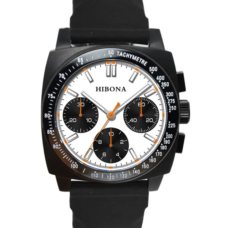 Herren Mode Quarz Wrist Watch Top Luxus Edelstahl Band Power Reserve Chronograph Relojes Uhr