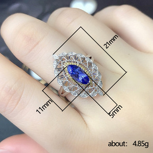 F1383 Anello da donna in oro bianco con diamante taglio marquise colore D, gioiello di fidanzamento - Product Image 5